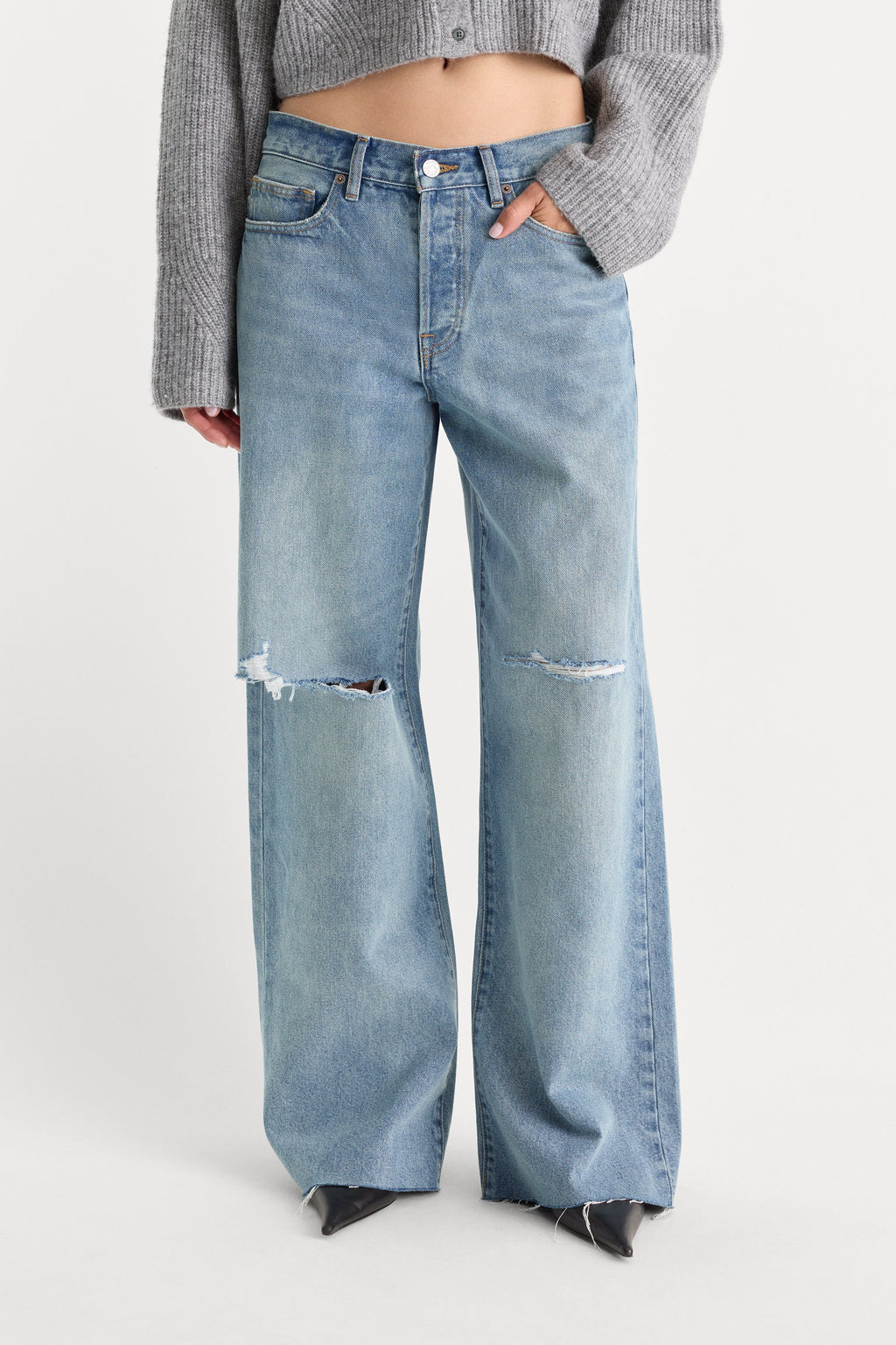 Premium VINTAGE LOW SLUNG BAGGY JEANS TERRA