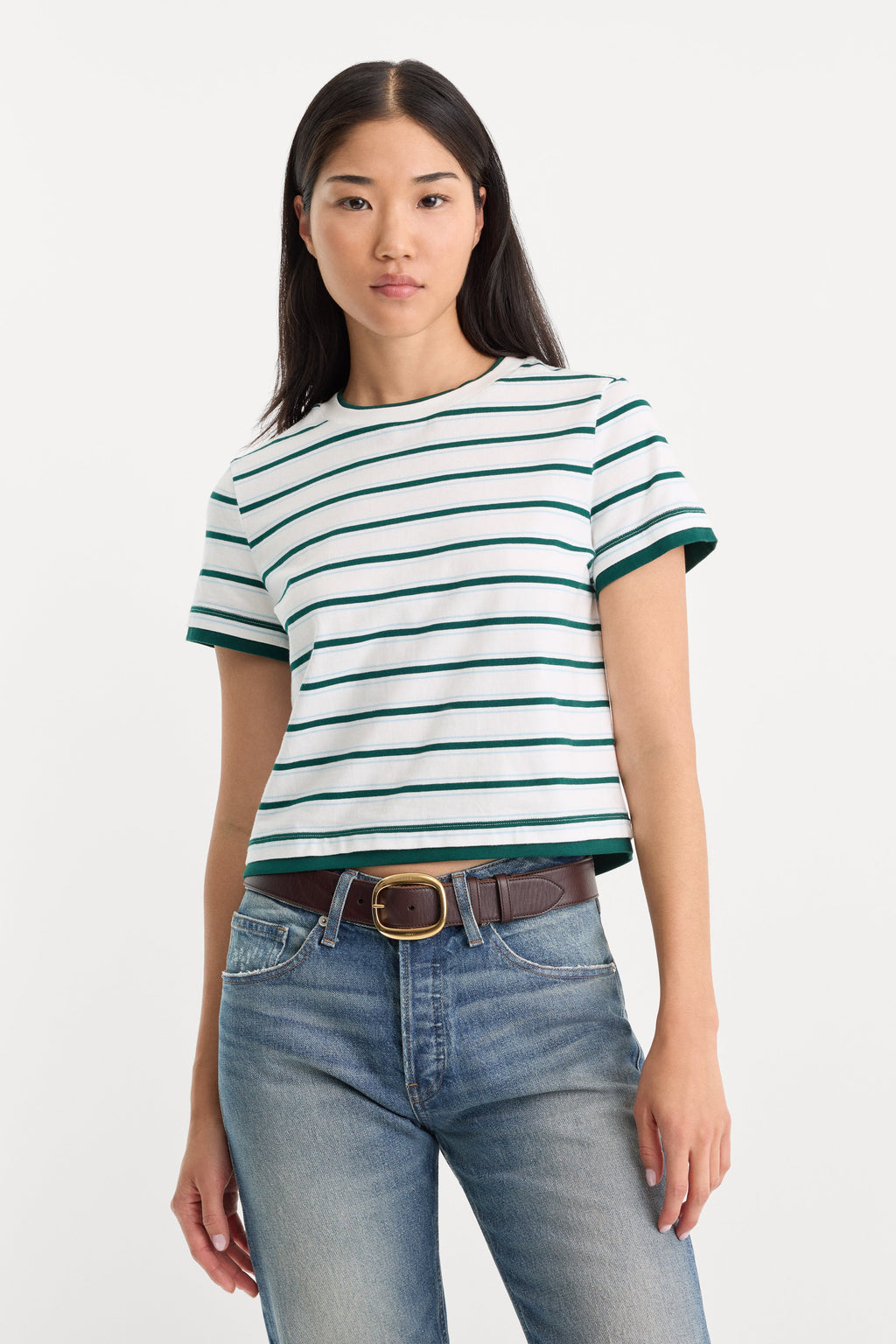 Premium THE LAYERED TEE FOREST MULTI STRIPE