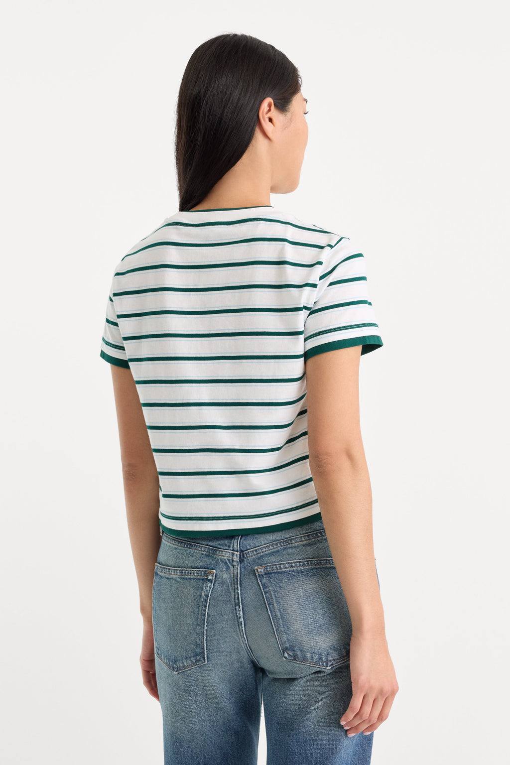 Premium THE LAYERED TEE FOREST MULTI STRIPE
