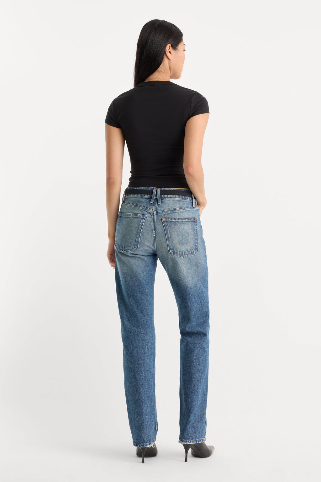 Premium VINTAGE STRAIGHT JEANS INDIGO1282