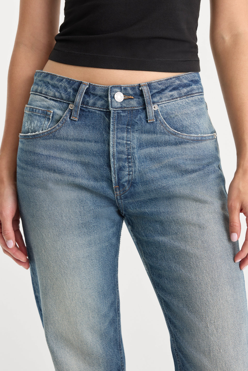 Premium VINTAGE STRAIGHT JEANS INDIGO1282