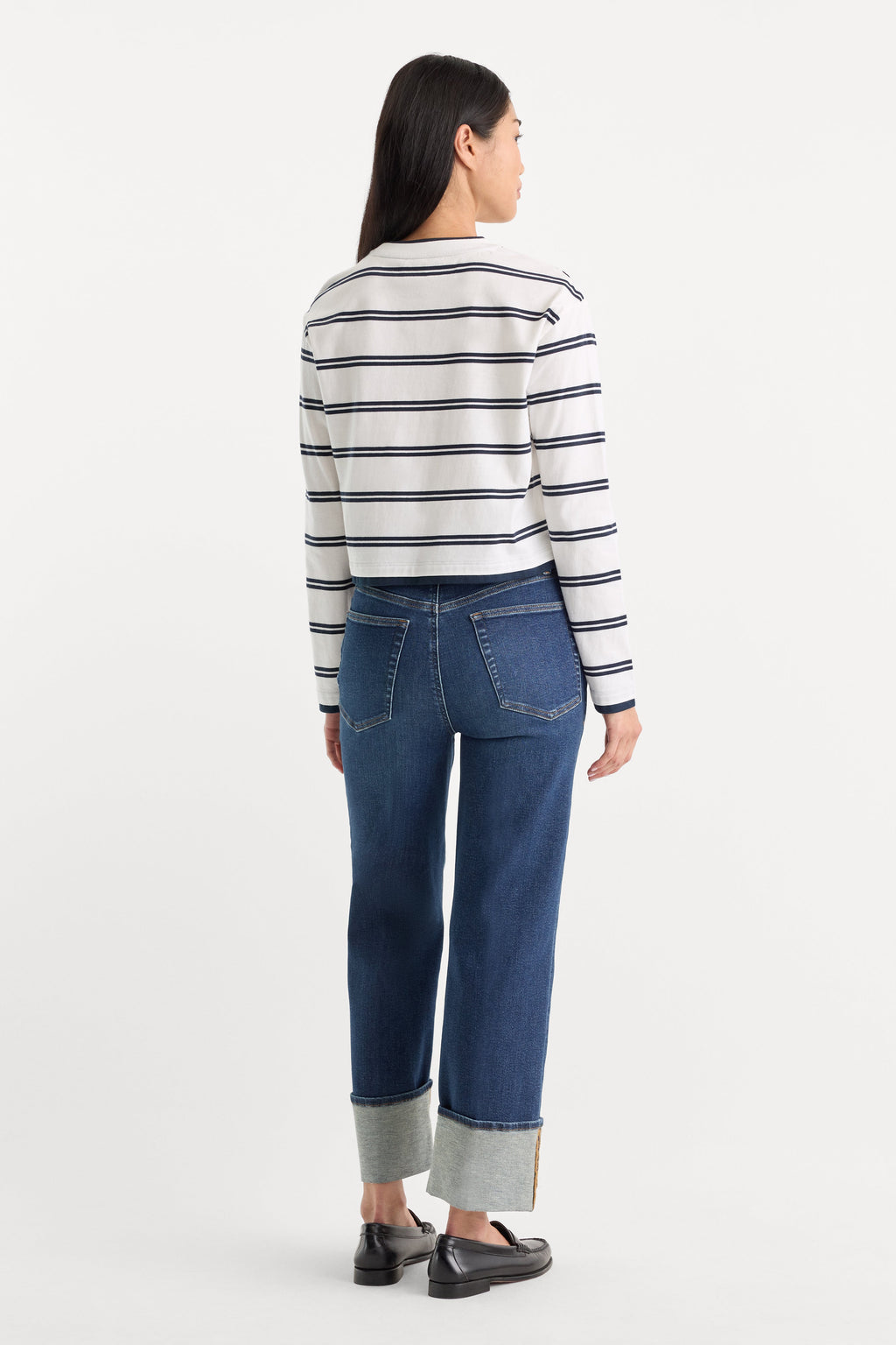 Premium GOOD TRUE STRAIGHT JEANS INDIGO1230
