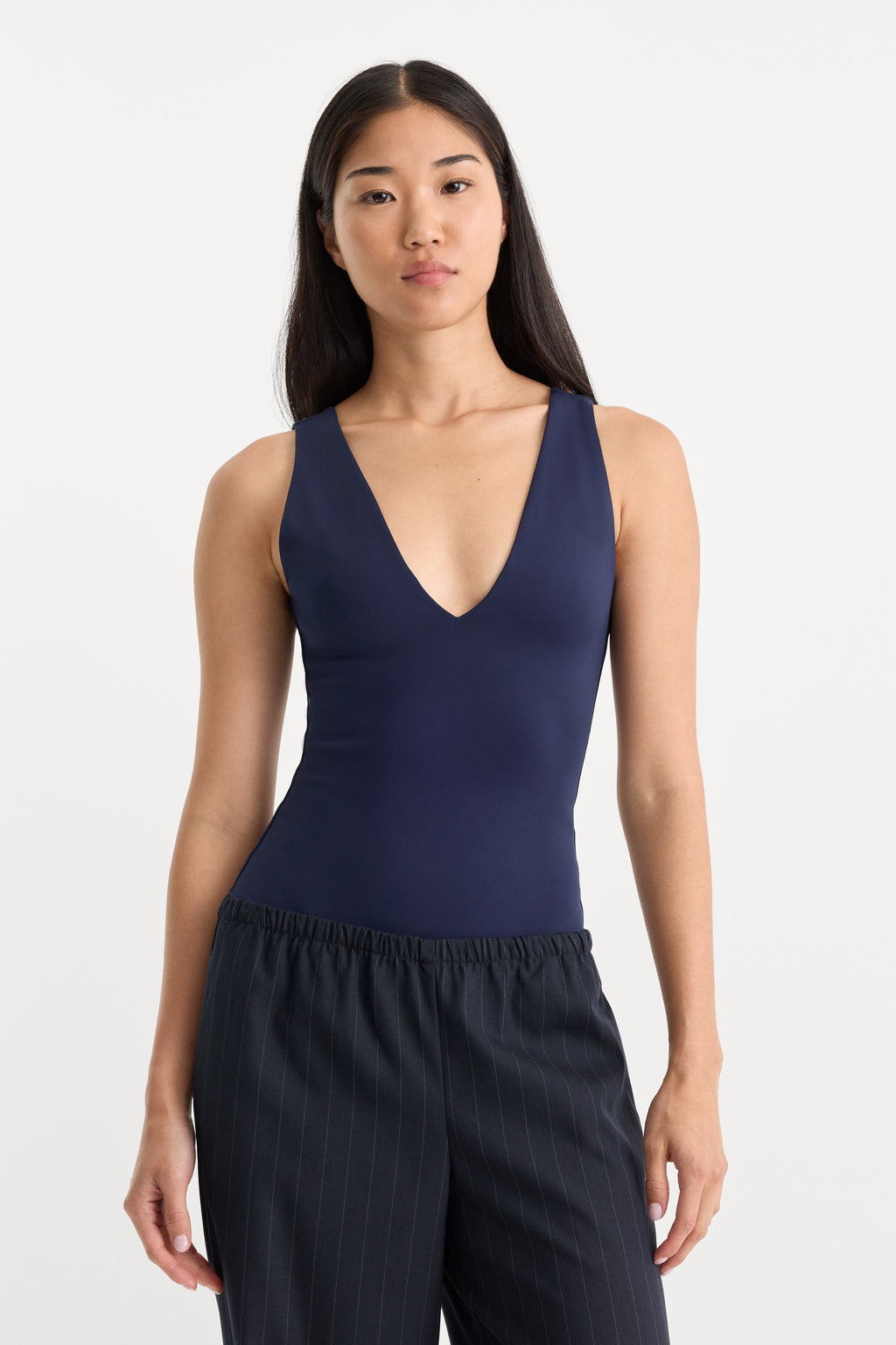 Premium THE SCULPTING DEEP V BODYSUIT HORIZON INK