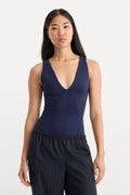 Premium THE SCULPTING DEEP V BODYSUIT HORIZON INK