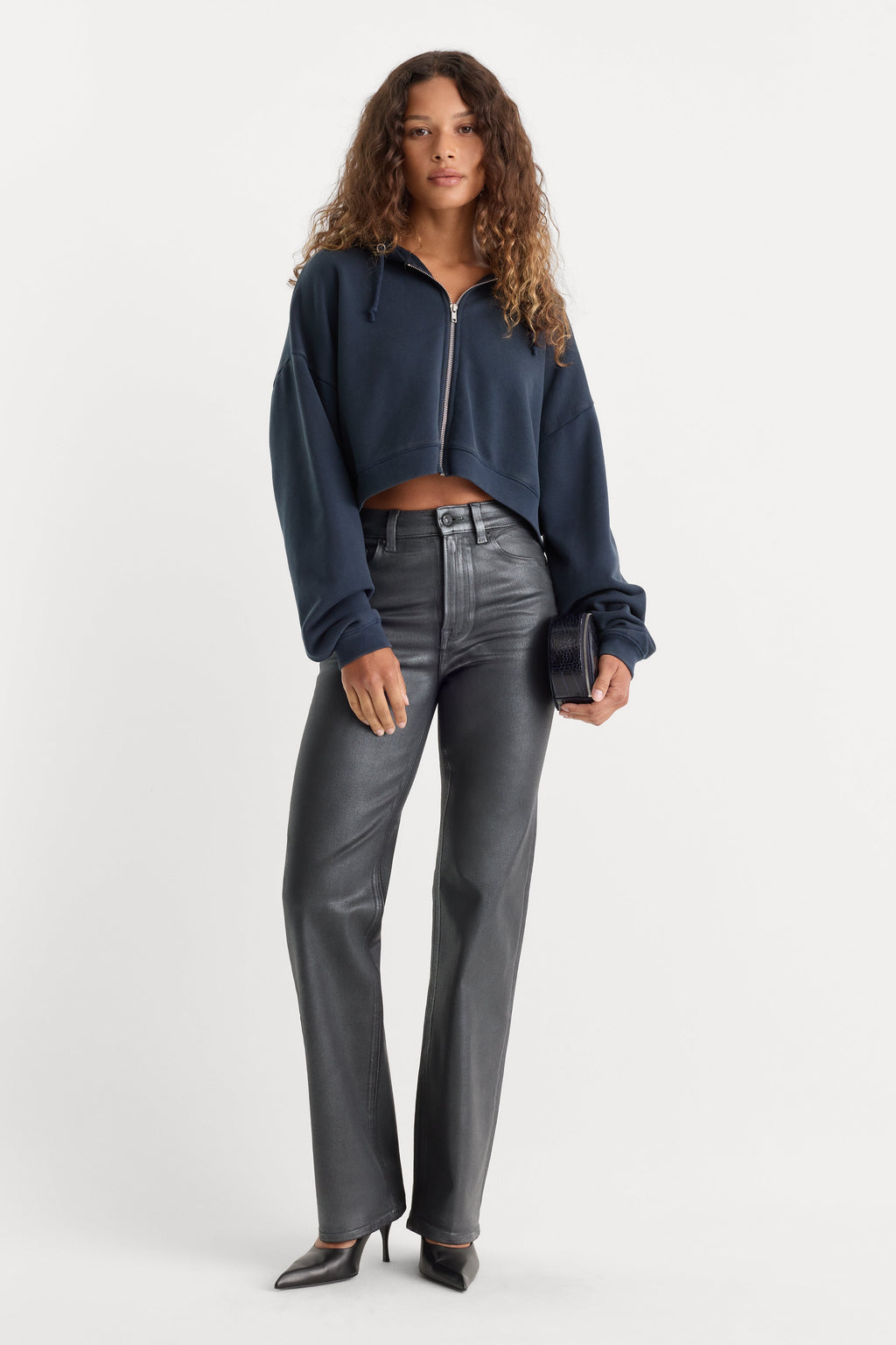 Premium COATED GOOD TRUE STRAIGHT JEANS RUNE