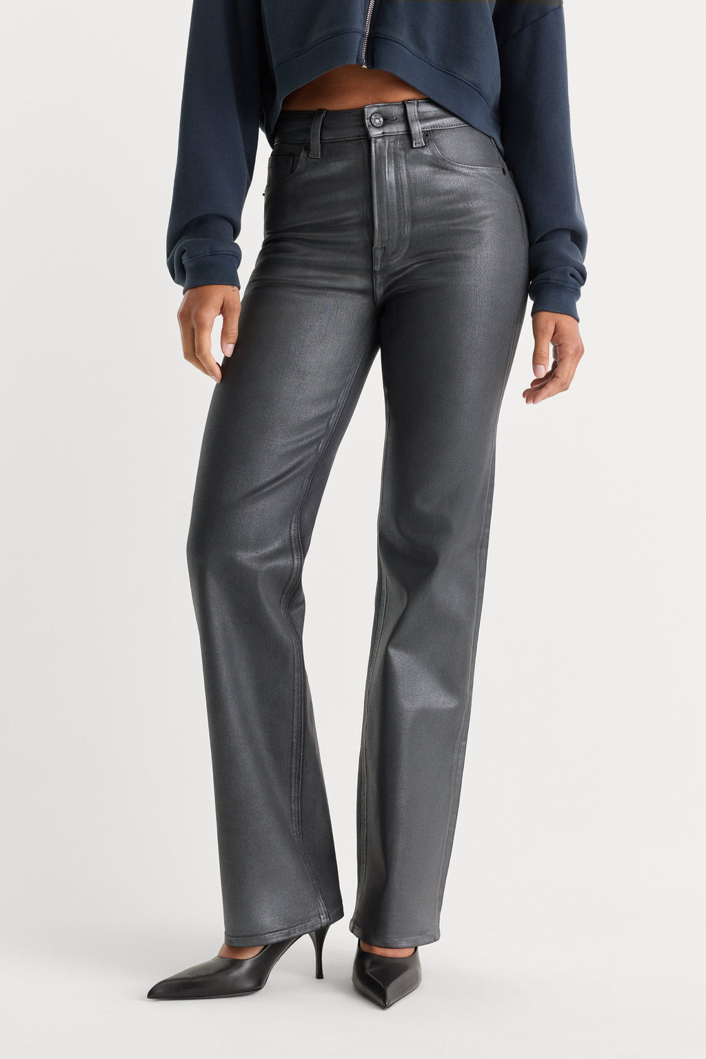 Premium COATED GOOD TRUE STRAIGHT JEANS RUNE