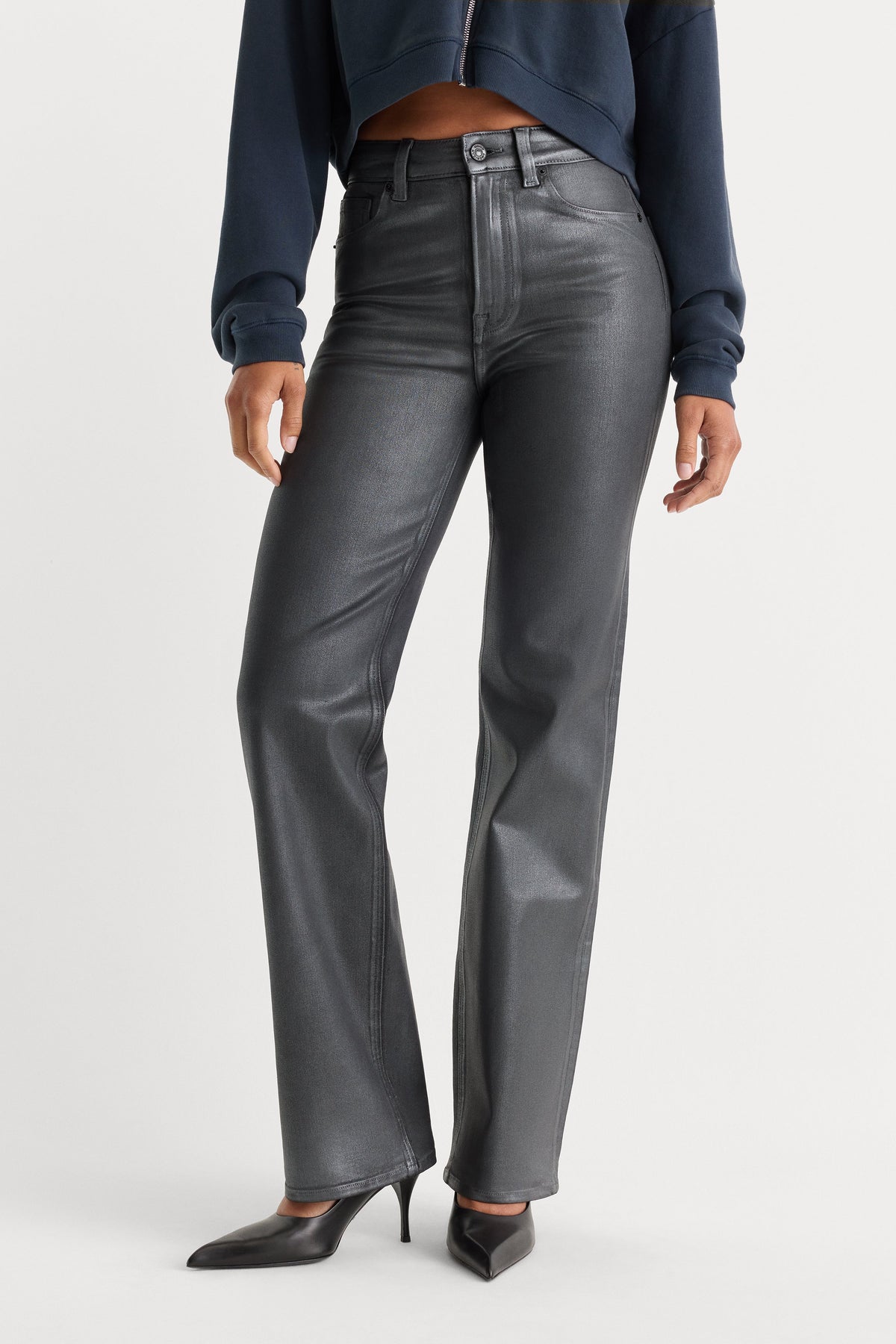 Premium COATED GOOD TRUE STRAIGHT JEANS RUNE