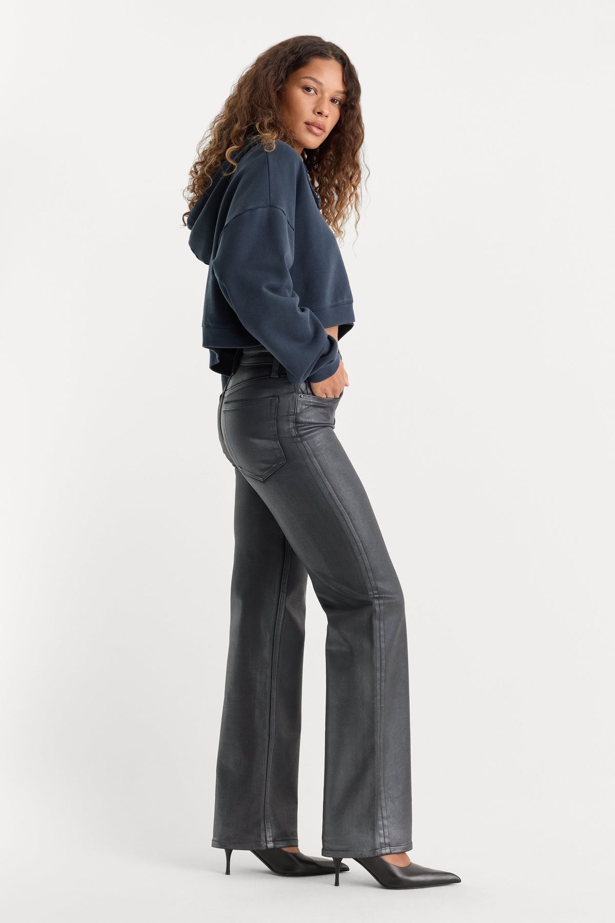 Premium COATED GOOD TRUE STRAIGHT JEANS RUNE