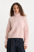 Premium THE OVERSIZED TURTLENECK SWEATER BLUSH