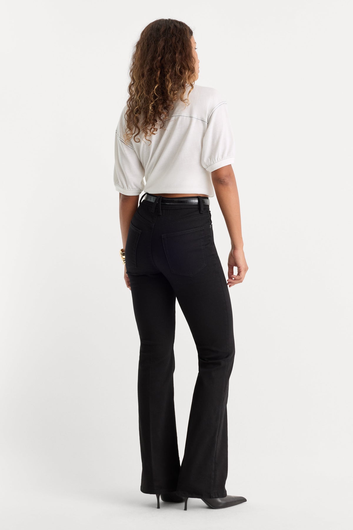 Premium ALWAYS FITS GOOD PETITE BOOTCUT JEANS BLACK001