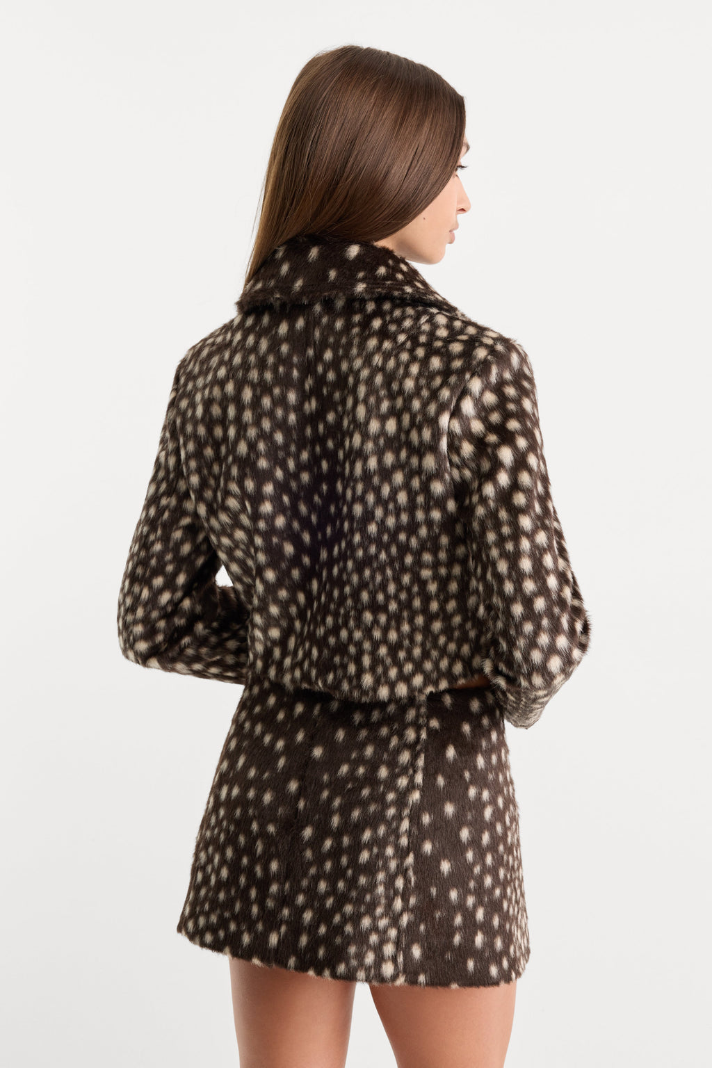 Premium THE PONYHAIR SWING JACKET DEEP CHOCOLATE FAWN