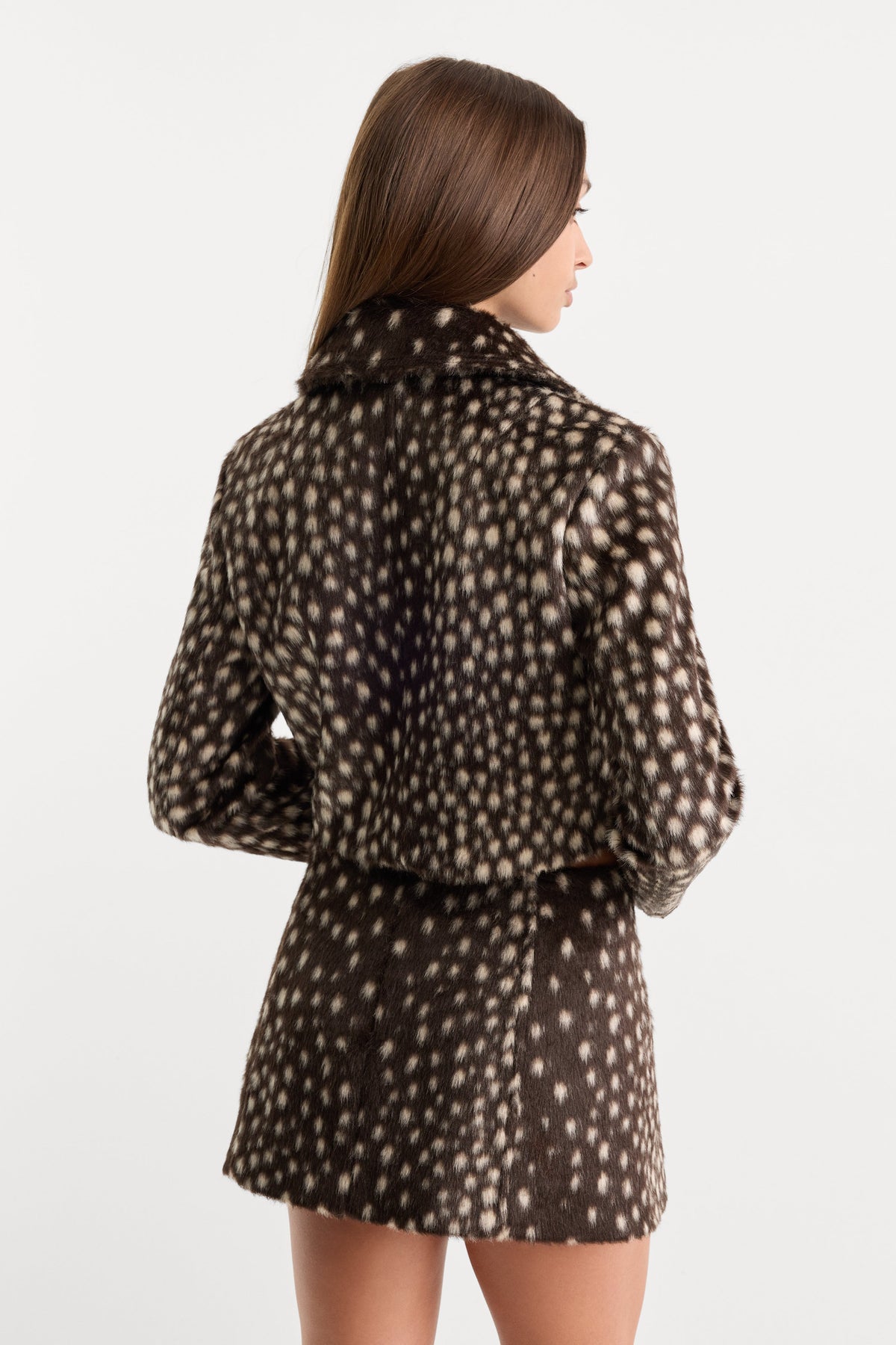 Premium THE PONYHAIR SWING JACKET DEEP CHOCOLATE FAWN