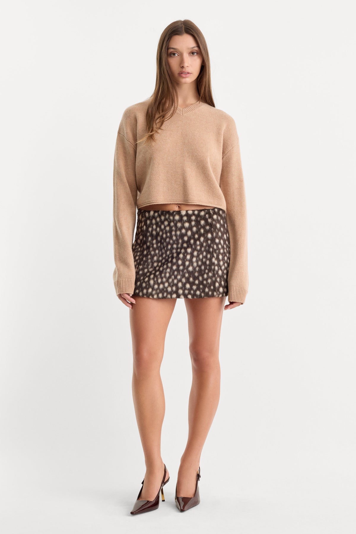 Premium THE PONYHAIR SKIRT DEEP CHOCOLATE FAWN