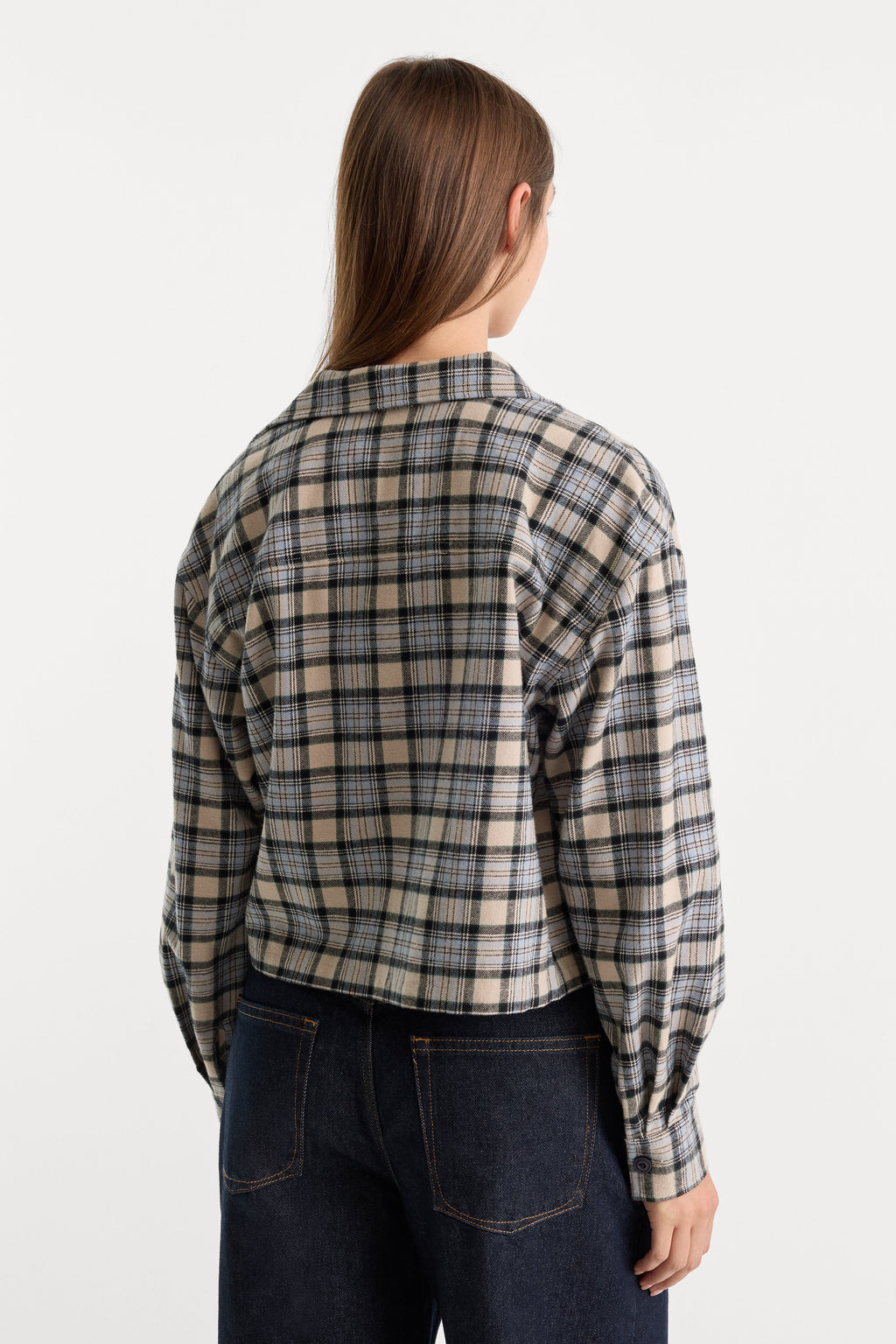 Premium THE PATCH POCKET SHIRT TAN PLAID