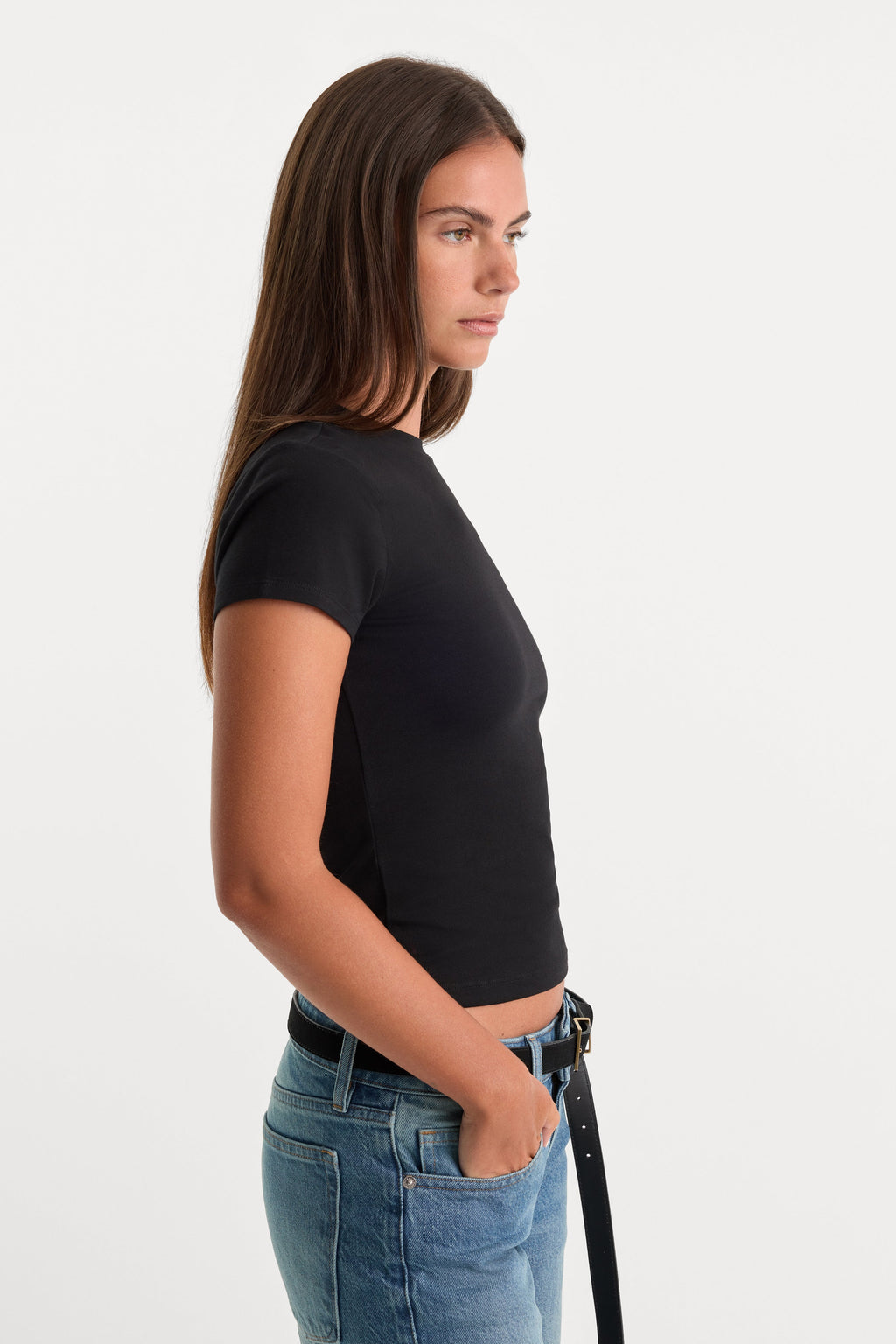 Premium THE BABY TEE BLACK
