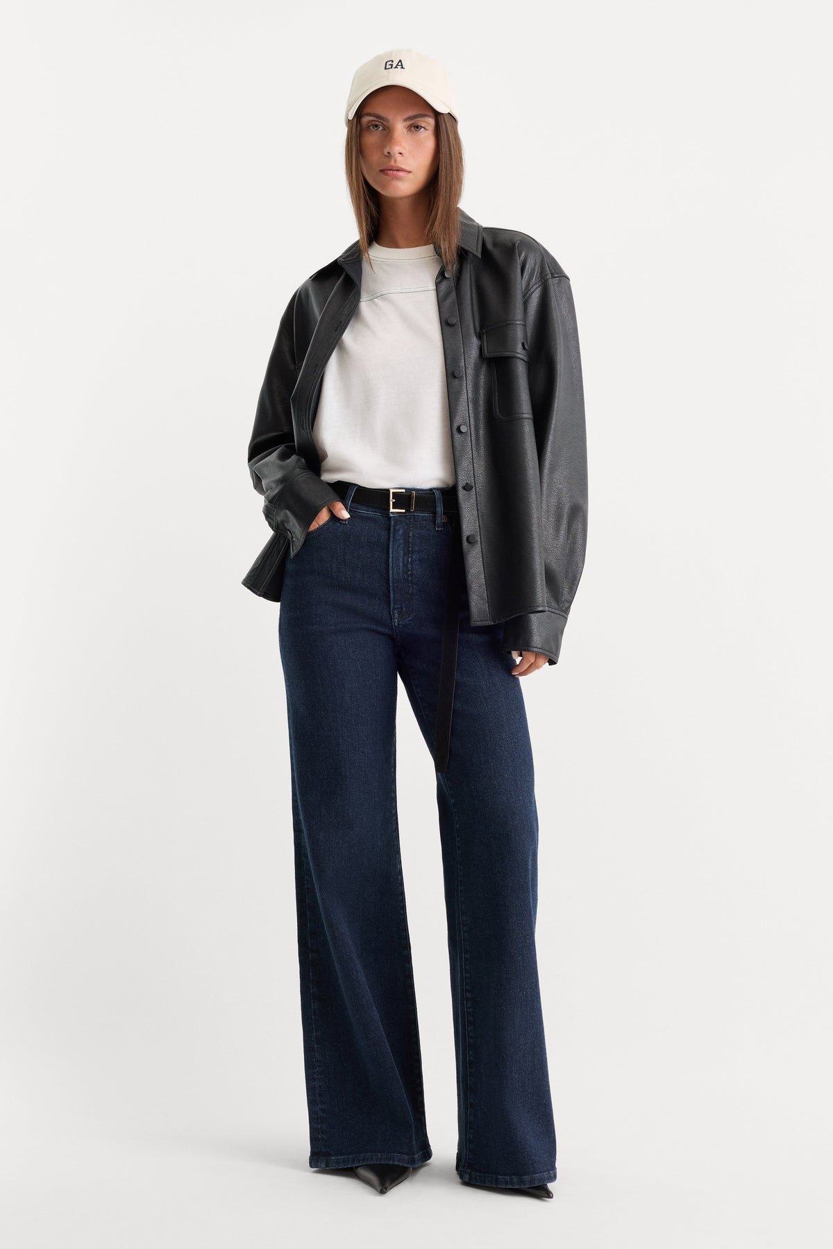 Premium GOOD WAIST PALAZZO JEANS INDIGO1153