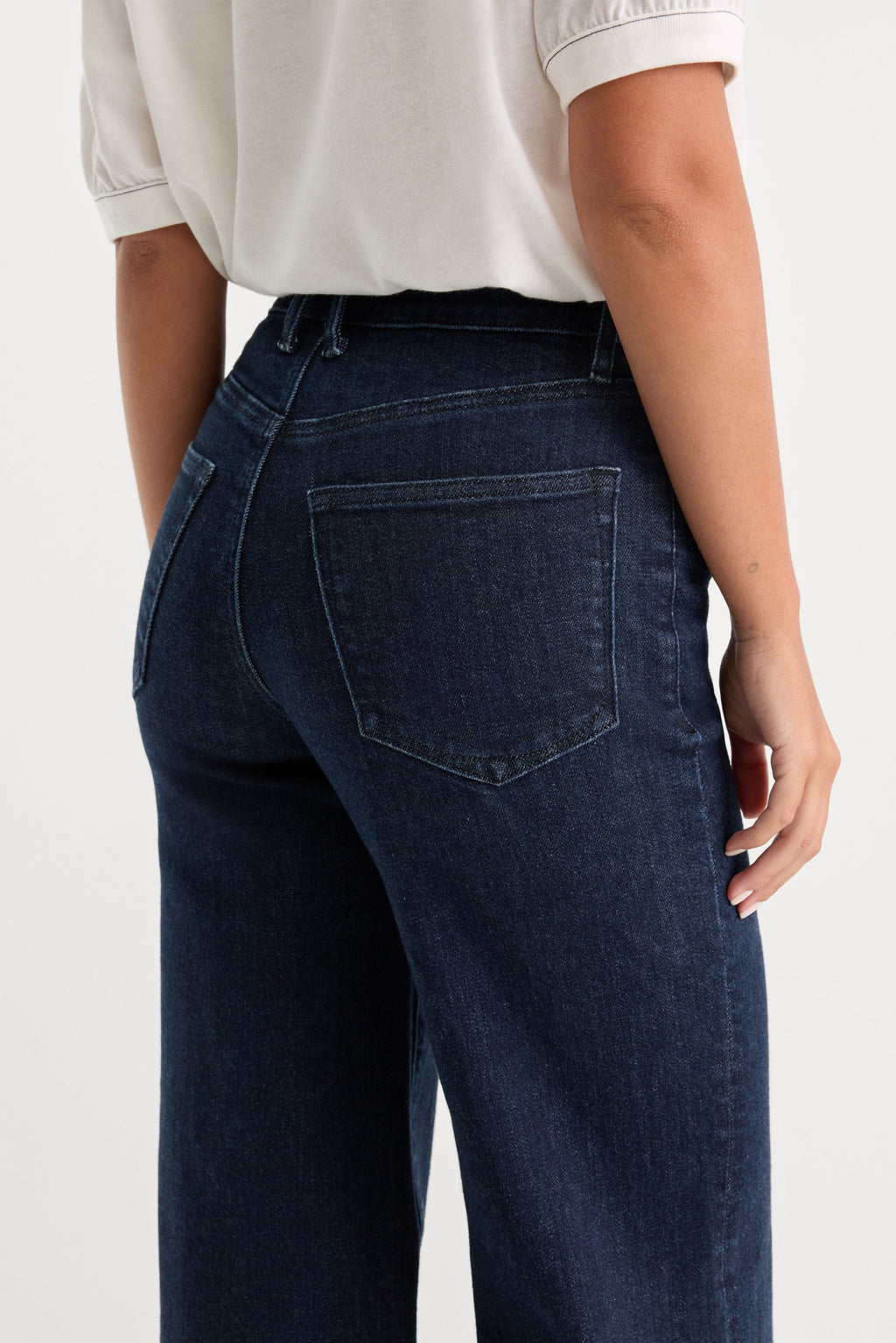 Premium GOOD PETITE PALAZZO JEANS INDIGO1153