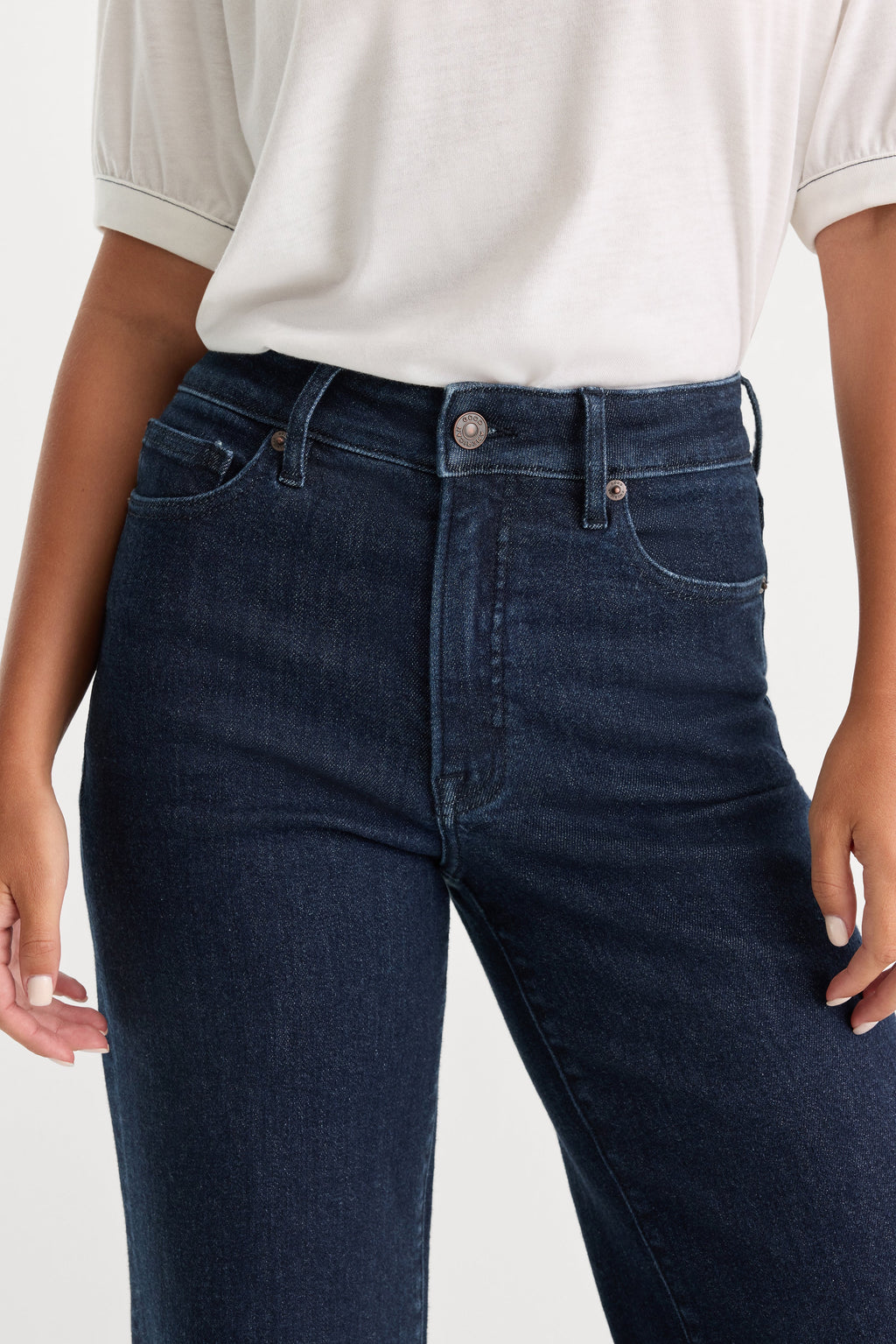 Premium GOOD WAIST PALAZZO JEANS INDIGO1153