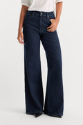 Premium GOOD PETITE PALAZZO JEANS INDIGO1153