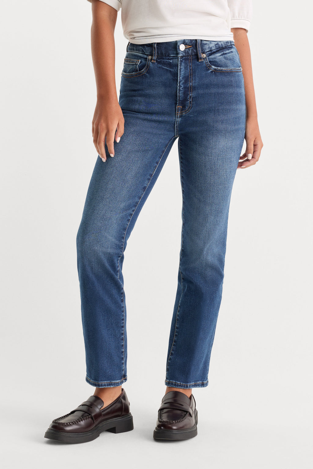 Premium ALWAYS FITS GOOD LEGS STRAIGHT JEANS INDIGO571