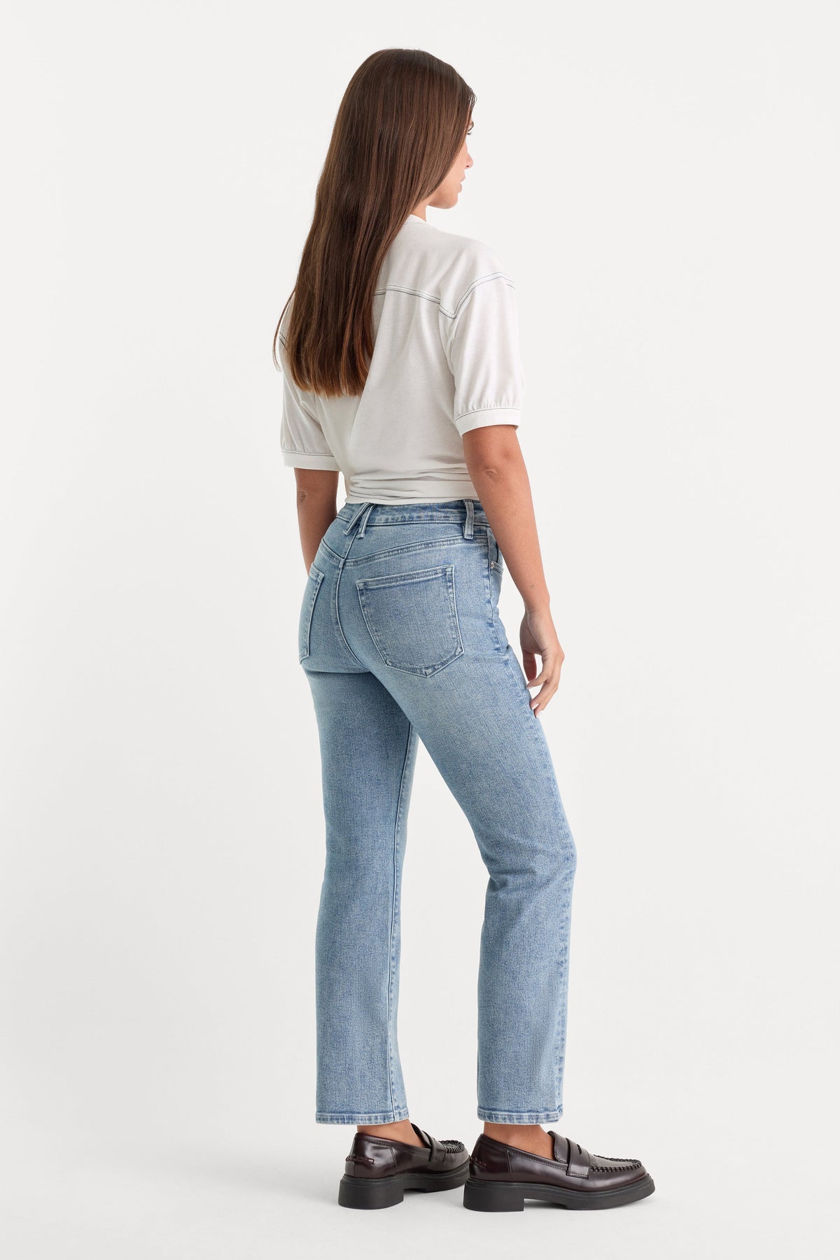 Premium GOOD LEGS STRAIGHT JEANS INDIGO1154