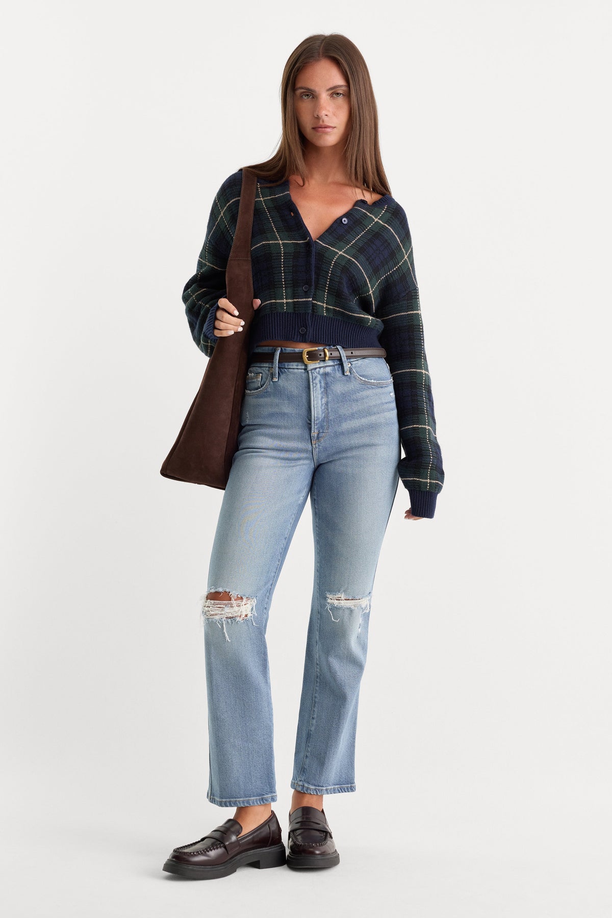Premium SOFT TECH GOOD CURVE STRAIGHT JEANS INDIGO1072