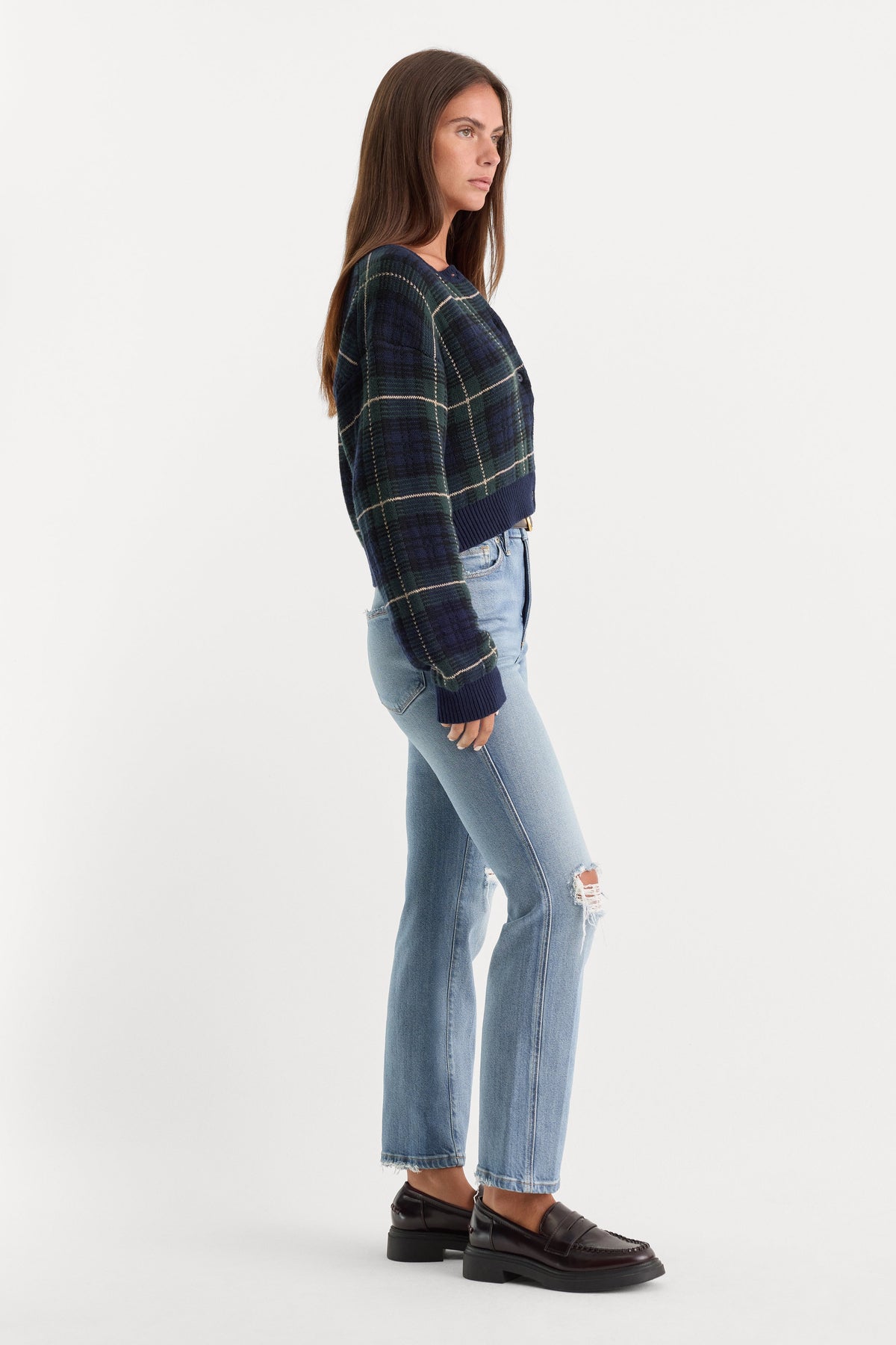 Premium SOFT TECH GOOD CURVE STRAIGHT JEANS INDIGO1072