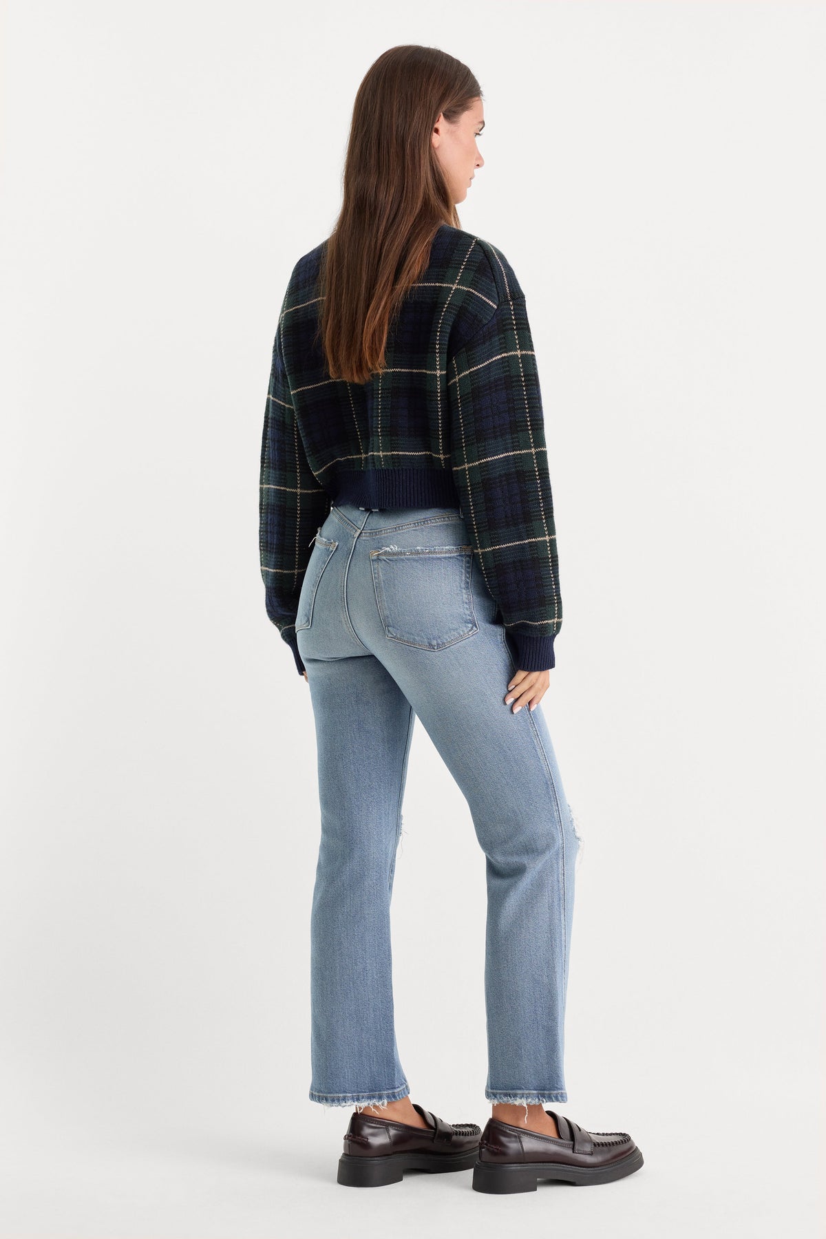 Premium SOFT TECH GOOD CURVE STRAIGHT JEANS INDIGO1072