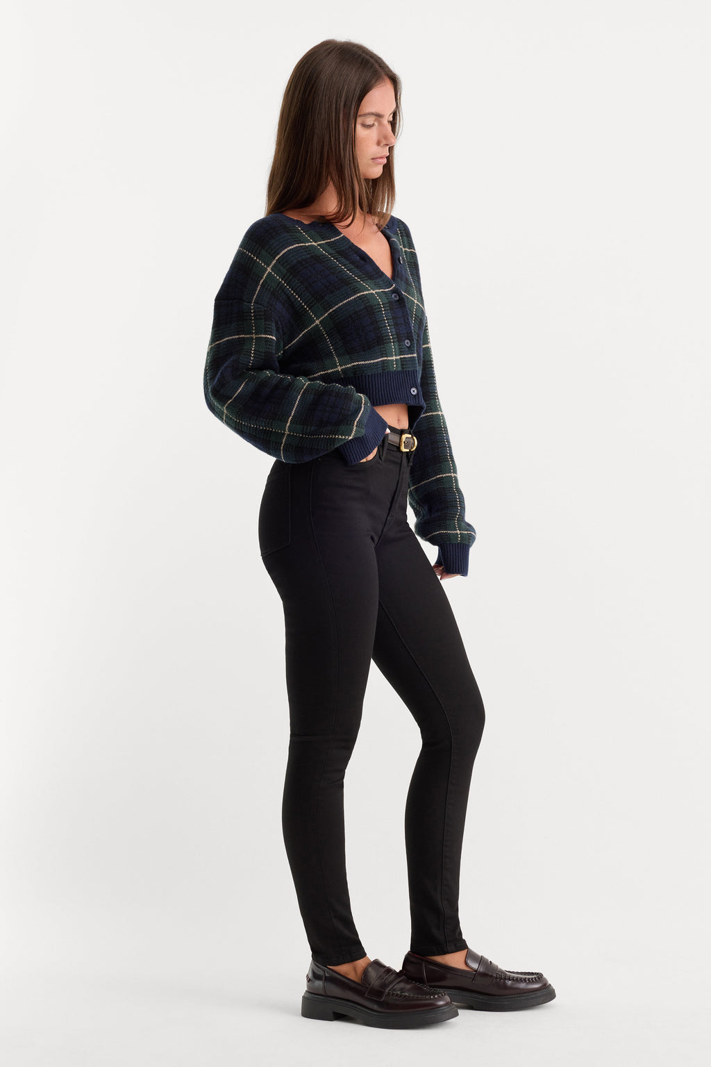 Premium NEVER FADE GOOD LEGS SKINNY JEANS BLACK