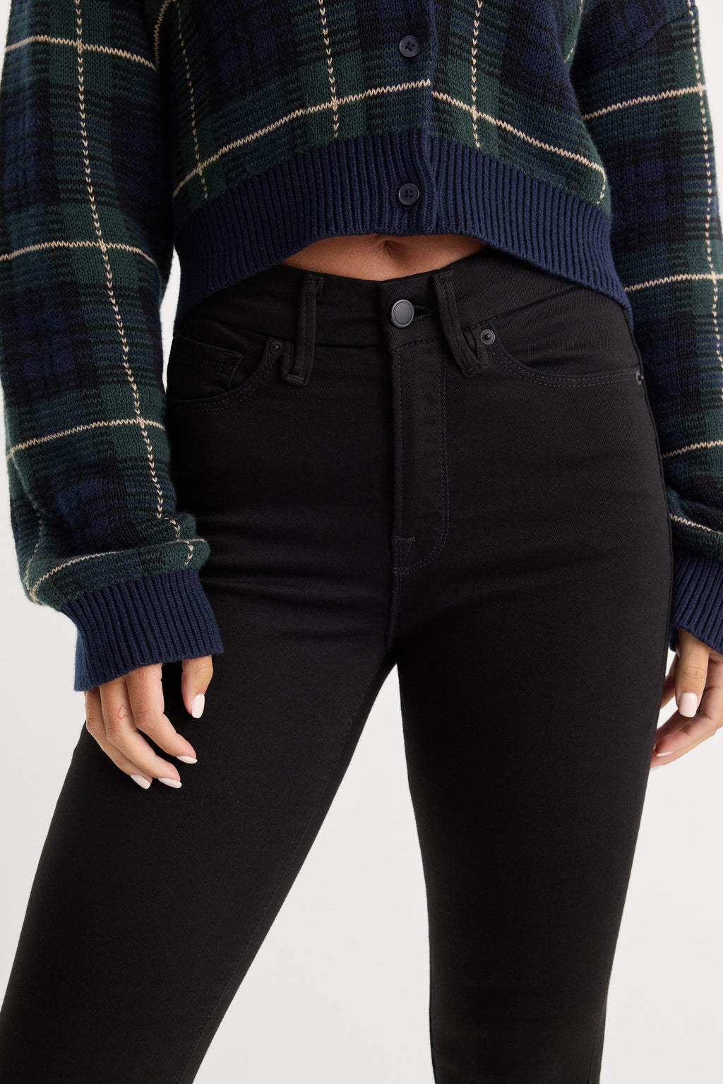 Premium NEVER FADE GOOD LEGS SKINNY JEANS BLACK