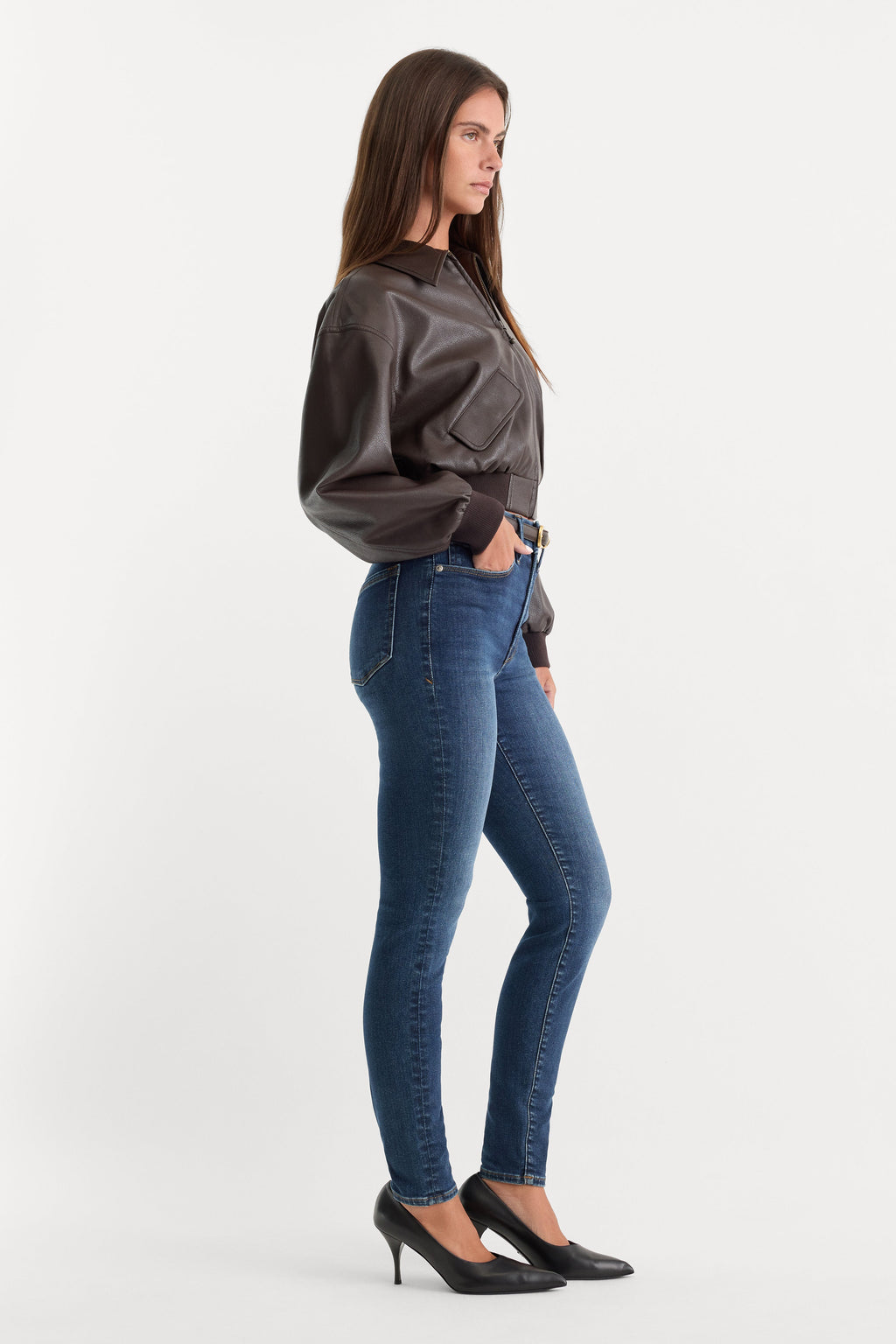 Premium ALWAYS FITS GOOD LEGS SKINNY JEANS INDIGO446