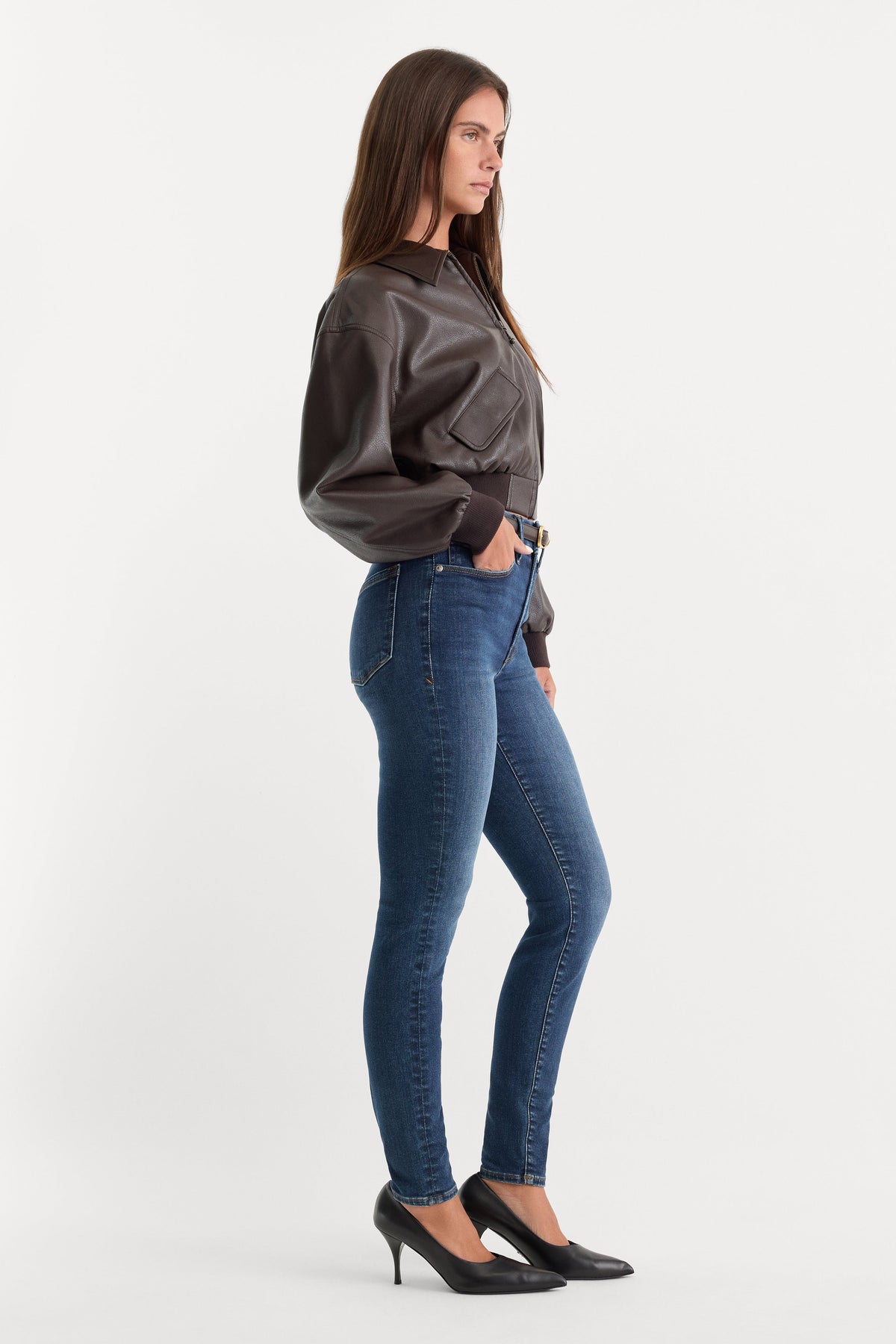 Premium ALWAYS FITS GOOD LEGS SKINNY JEANS INDIGO446