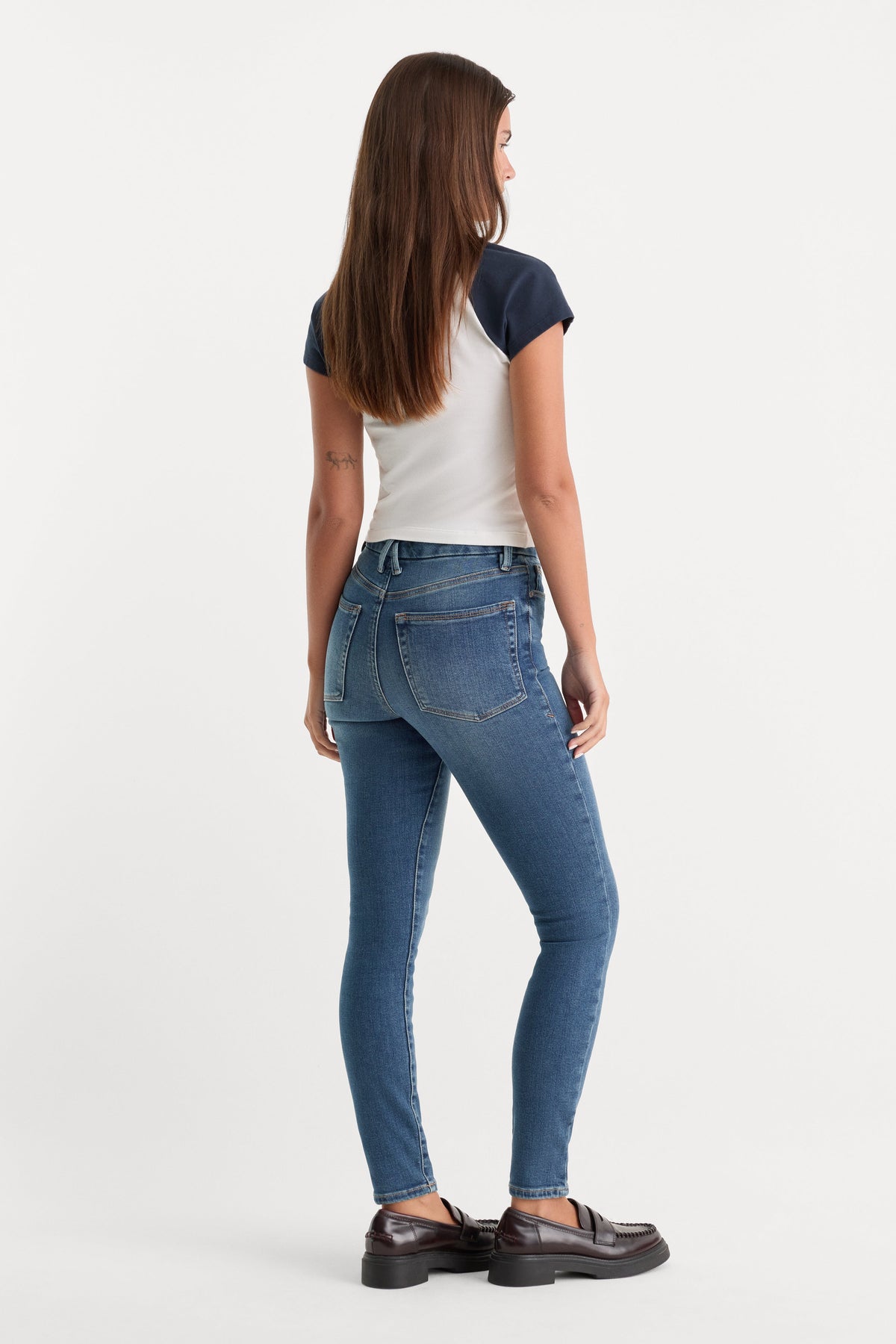 Premium GOOD WAIST SKINNY COMPRESSION JEANS INDIGO312