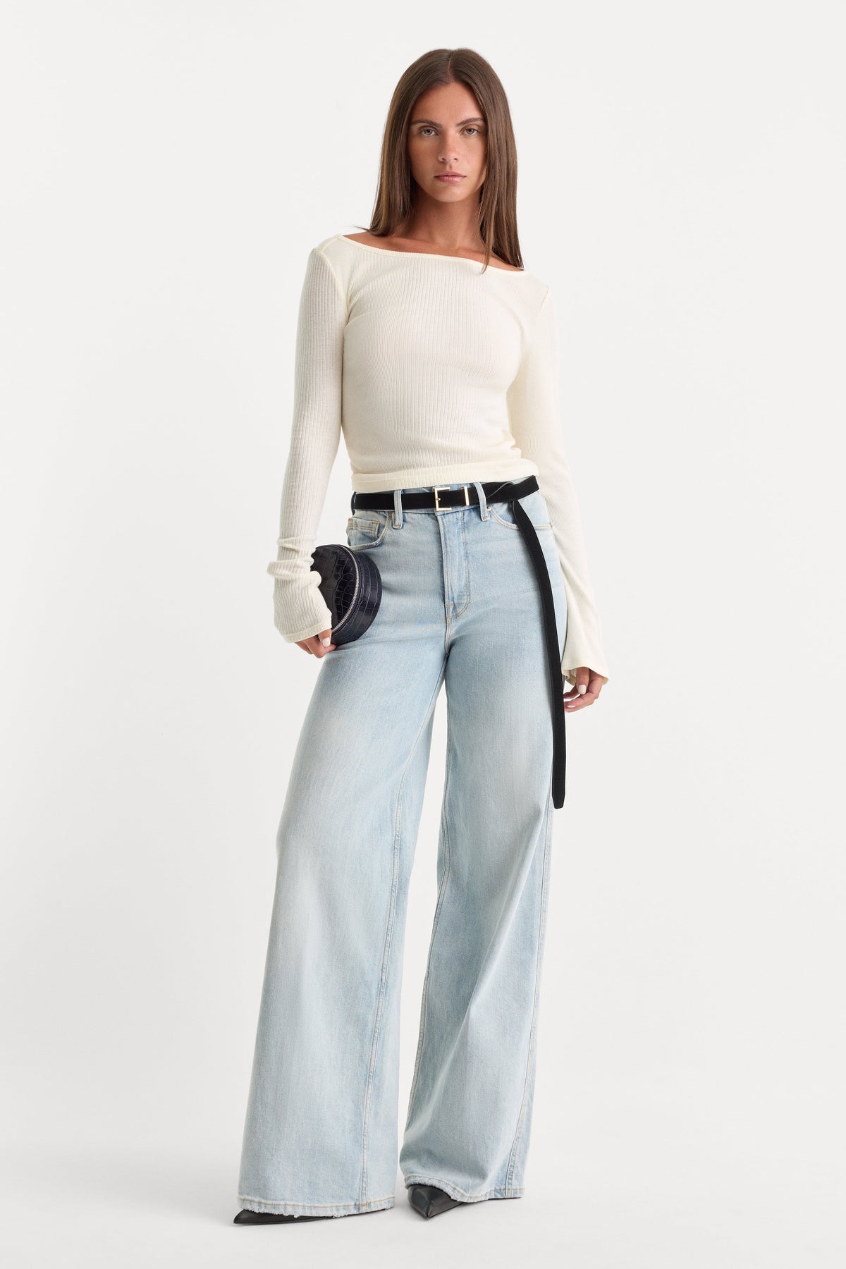 Premium GOOD SKATE WIDE LEG JEANS INDIGO634