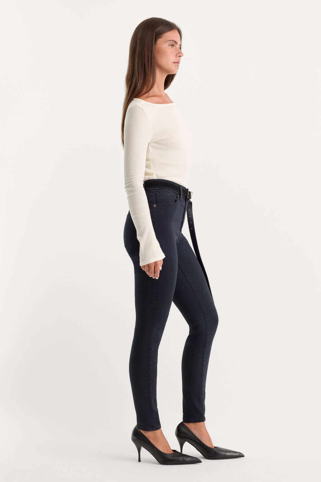 Premium ALWAYS FITS GOOD LEGS SKINNY JEANS BLACK165