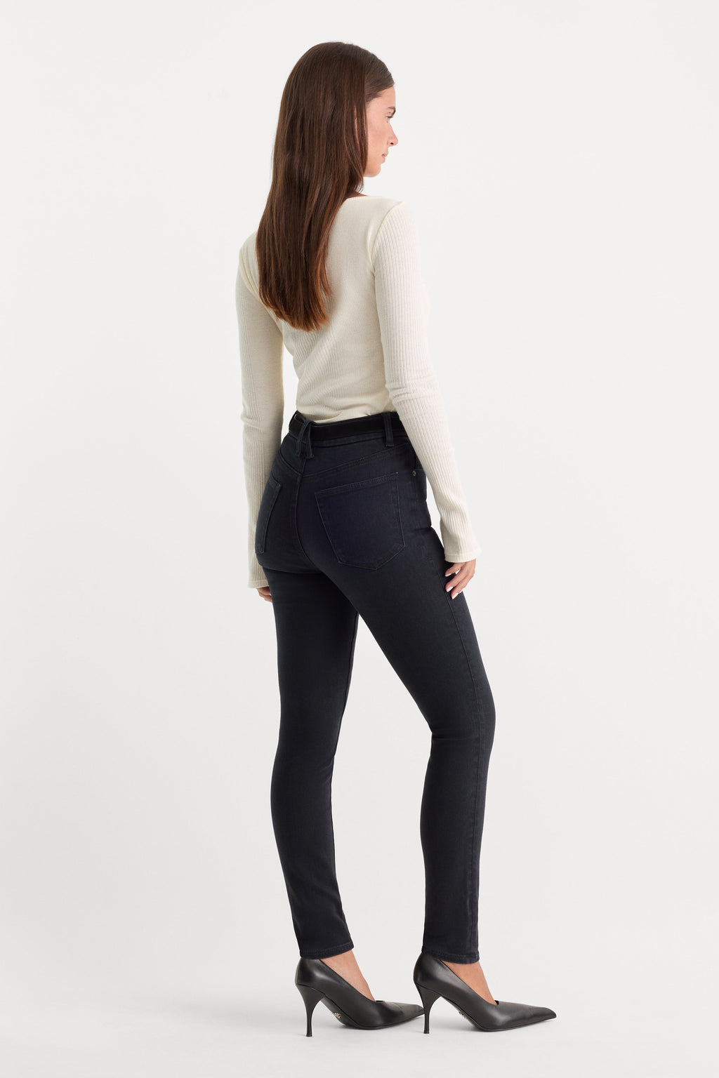 Premium ALWAYS FITS GOOD LEGS SKINNY JEANS BLACK165