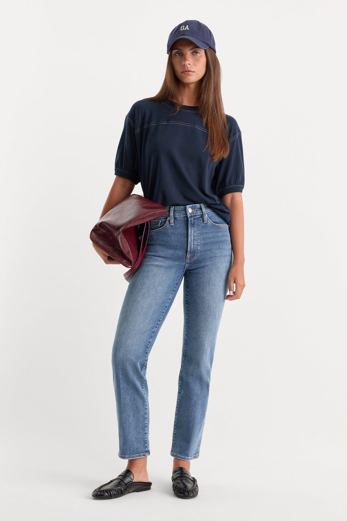Premium ALWAYS FITS GOOD LEGS STRAIGHT JEANS INDIGO316