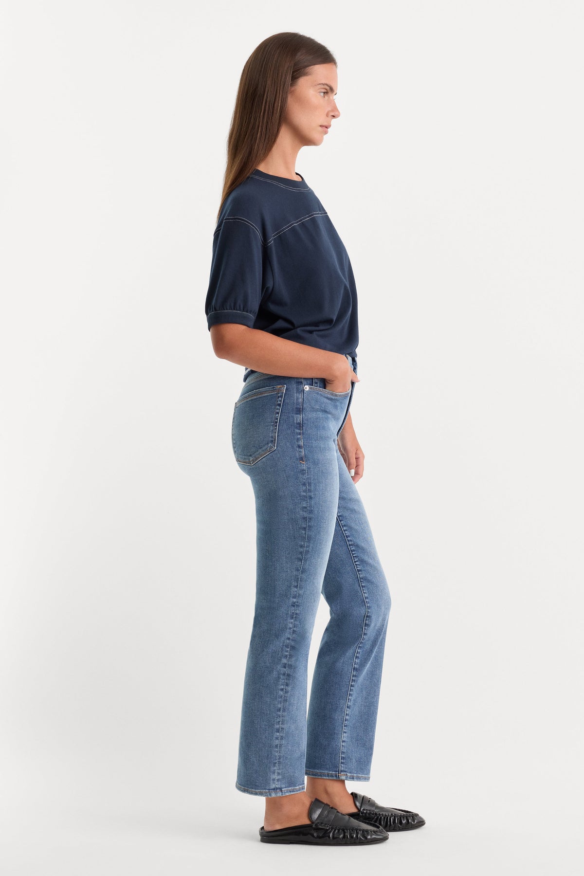 Premium ALWAYS FITS GOOD LEGS STRAIGHT JEANS INDIGO316