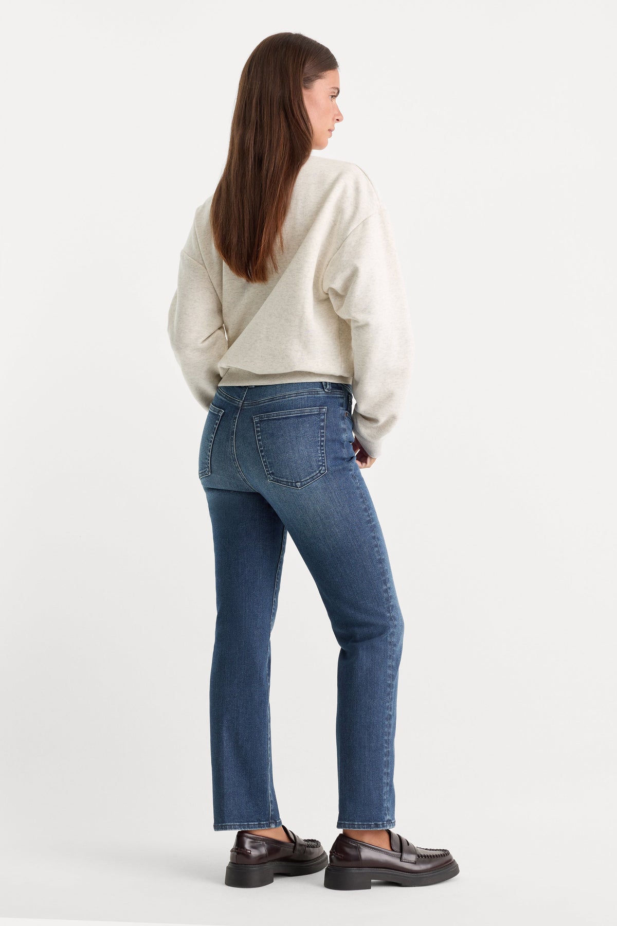 Premium ALWAYS FITS GOOD LEGS STRAIGHT JEANS INDIGO446