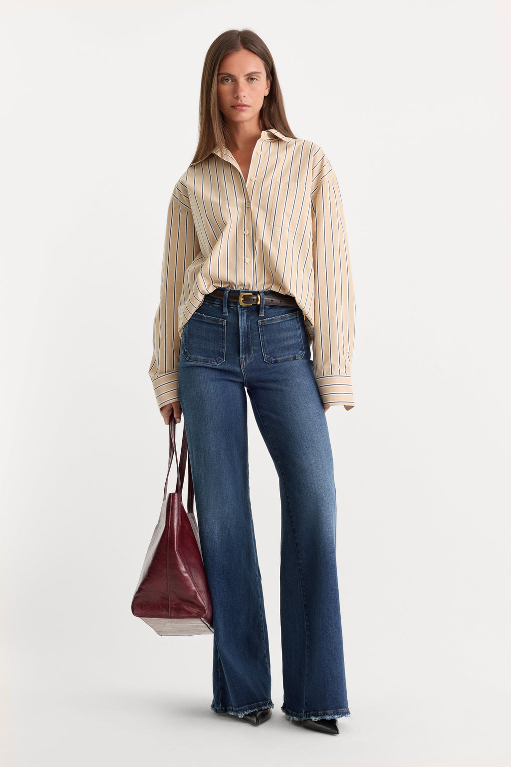 Premium SOFT TECH GOOD WAIST PALAZZO JEANSINDIGO511