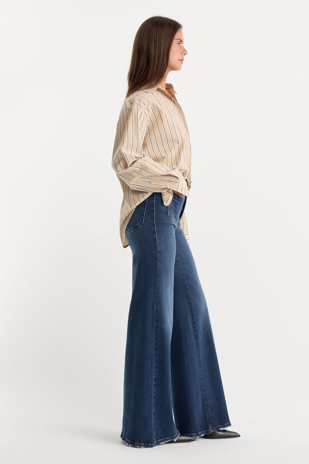 Premium SOFT TECH GOOD WAIST PALAZZO JEANSINDIGO511