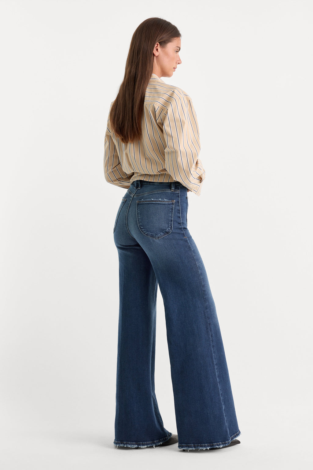 Premium SOFT TECH GOOD WAIST PALAZZO JEANSINDIGO511