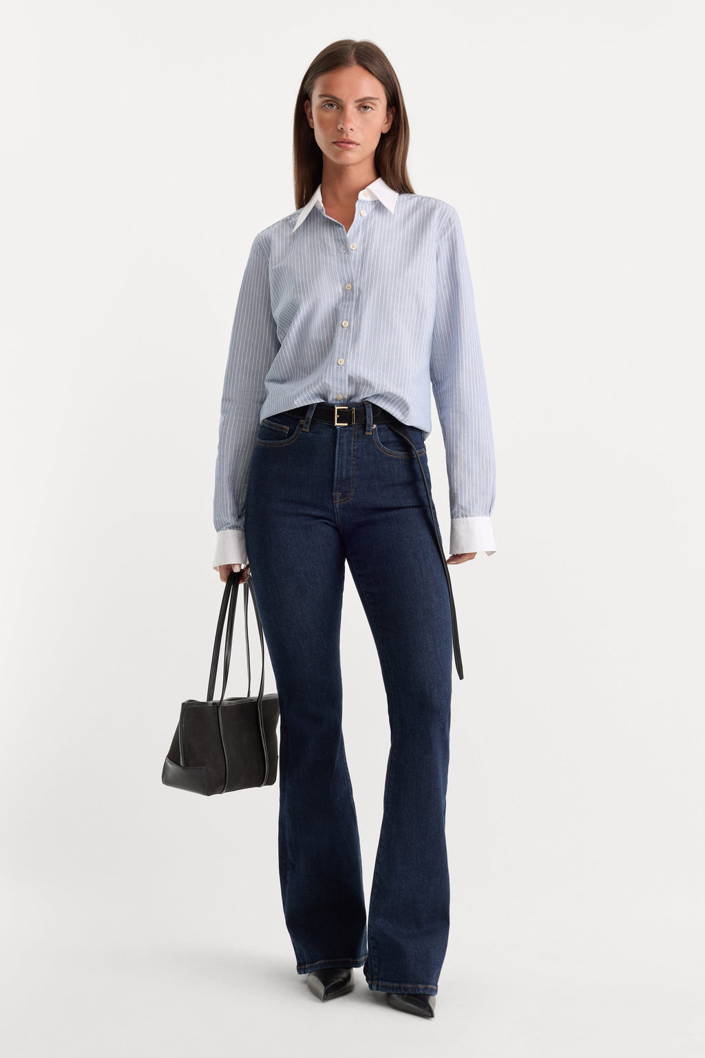 Premium GOOD LEGS FLARE JEANS INDIGO1153