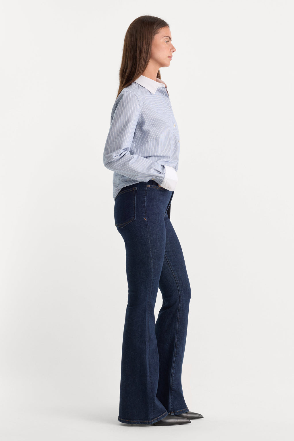 Premium GOOD LEGS FLARE JEANS INDIGO1153