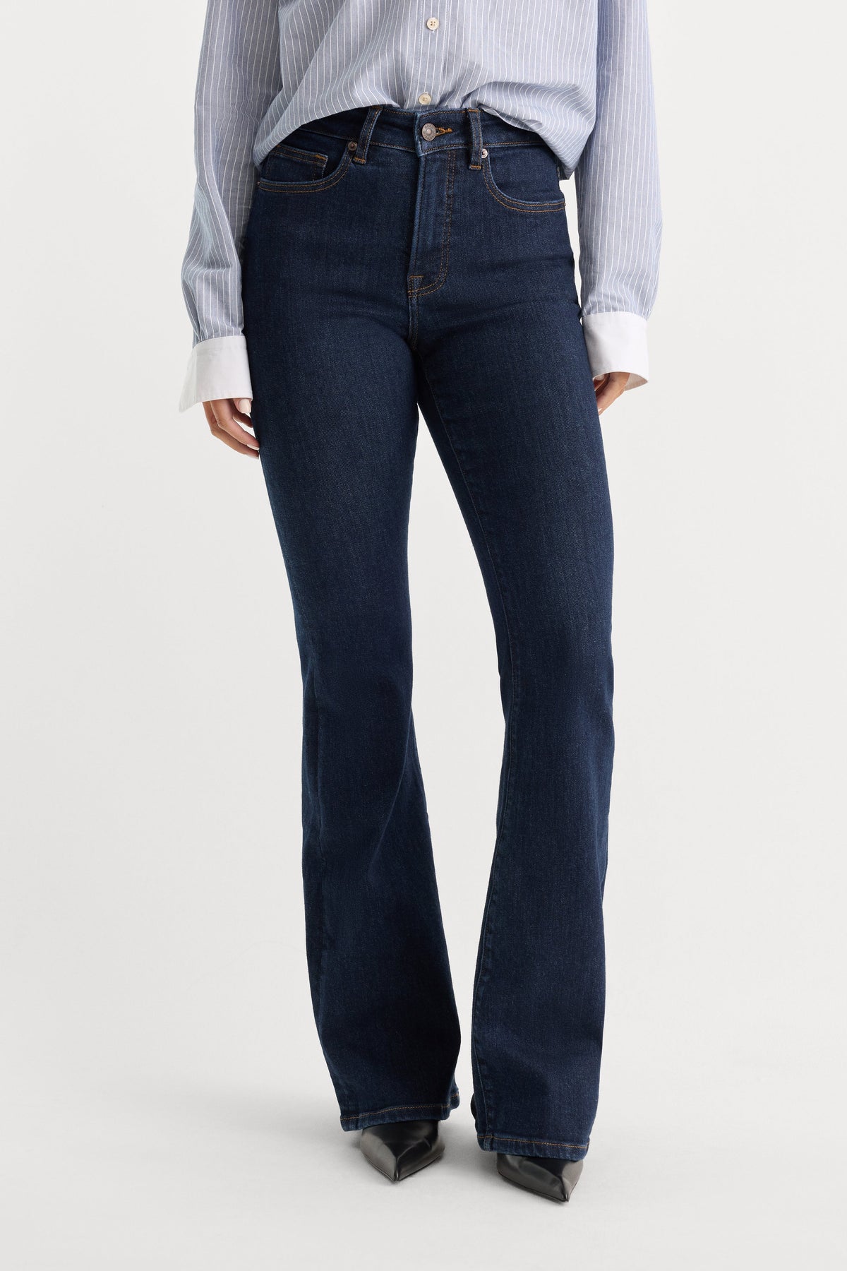 Premium GOOD LEGS FLARE JEANS INDIGO1153