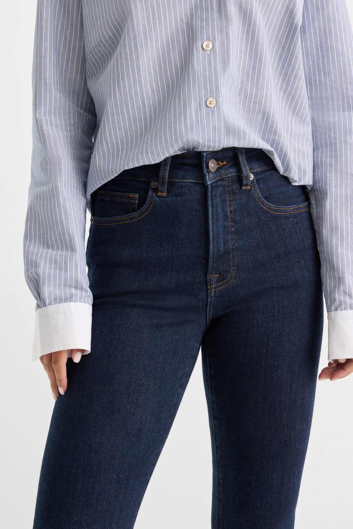 Premium GOOD LEGS FLARE JEANS INDIGO1153