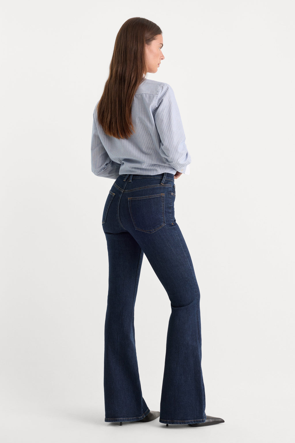 Premium GOOD LEGS FLARE JEANS INDIGO1153