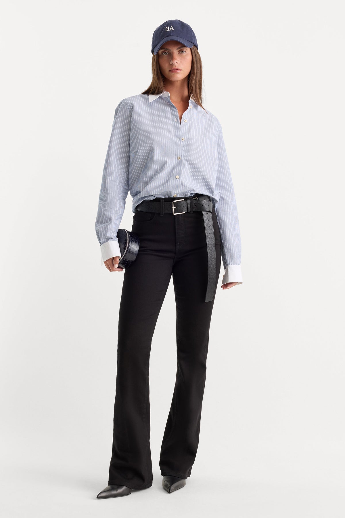 Premium NEVER FADE GOOD CLASSIC SLIM BOOTCUT JEANS BLACK