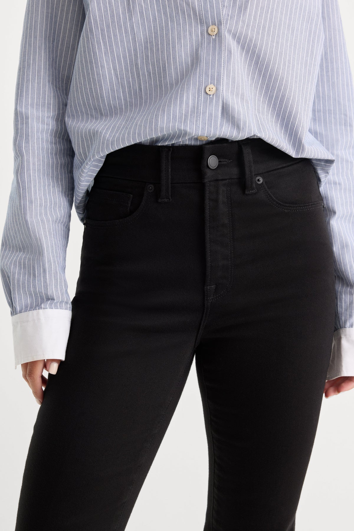 Premium NEVER FADE GOOD CLASSIC SLIM BOOTCUT JEANS BLACK
