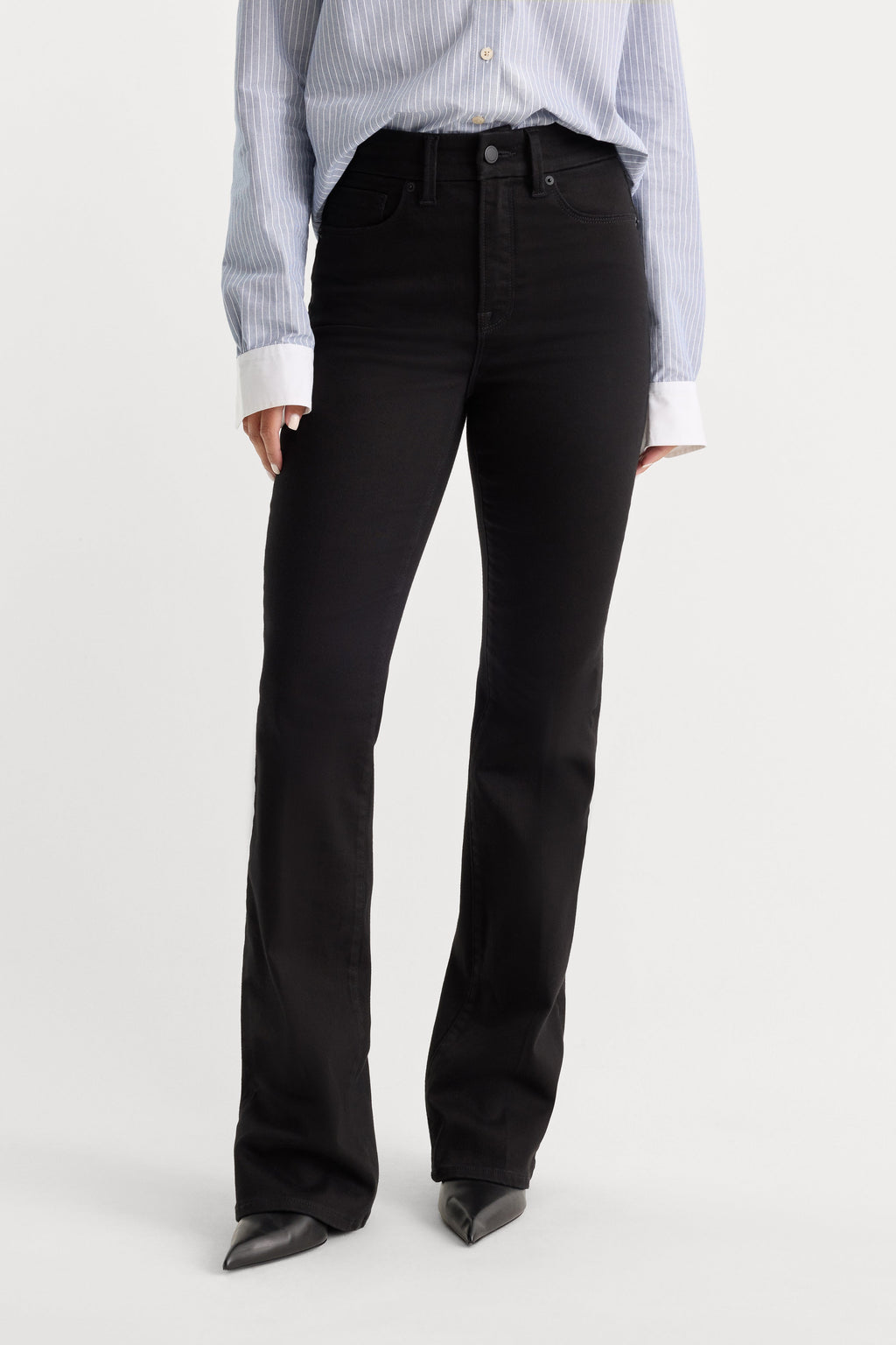 Premium NEVER FADE GOOD CLASSIC SLIM BOOTCUT JEANS BLACK